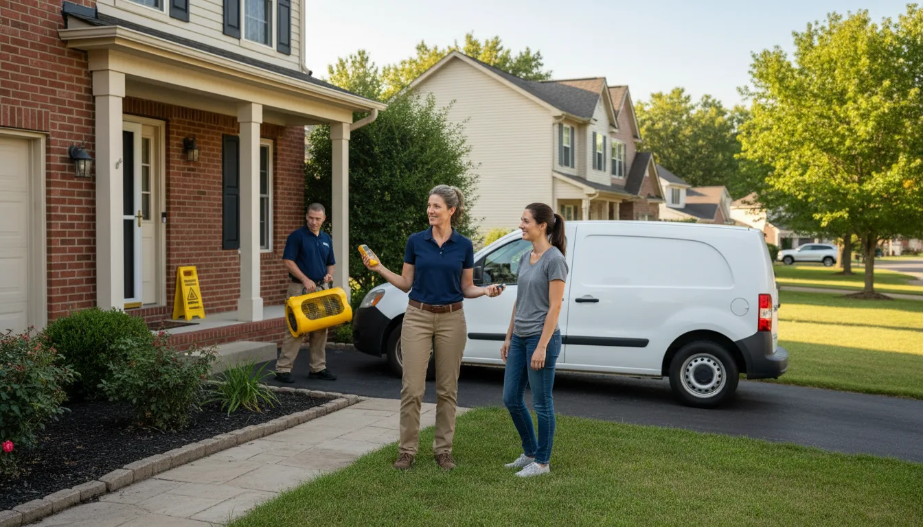 Water restoration image for Flood Water Cleanup, Removal And Restoration Services in Leesburg, IN